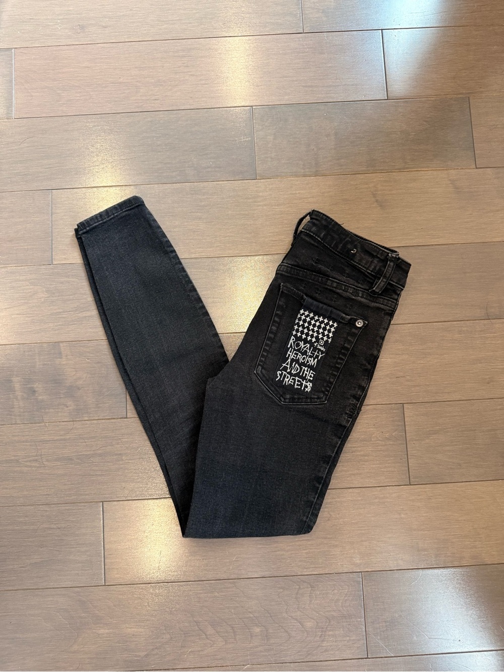 Ksubi Skinny High Rise Jeans Black - Size 23
